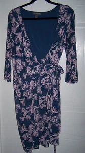 A Pea In The Pod Floral Maternity Wrap Dress Size M - Picture 1 of 6