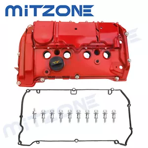 ALUMINUM Valve Cover Red for N18 Mini Cooper S R55 R56 R57 R58 R59 R60 R61 1.6 T - Picture 1 of 7