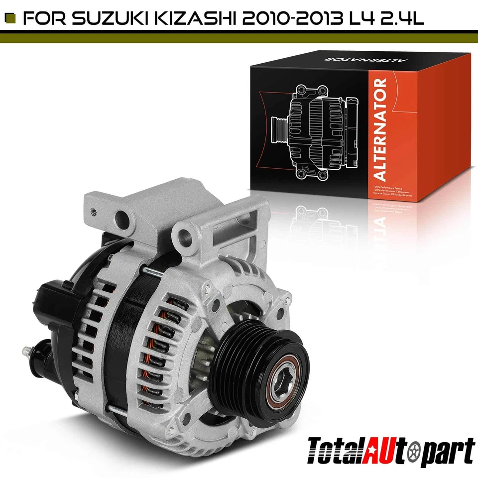 Alternador para Suzuki Kizashi 2010-2013 2,4 L 130A 12 V CW polea embrague 6 ranuras Foto 1 de 4