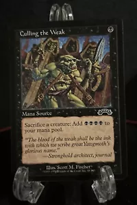 Culling the Weak MTG Exodus LP Magic the Gathering gioco leggero vintage - Foto 1 di 2
