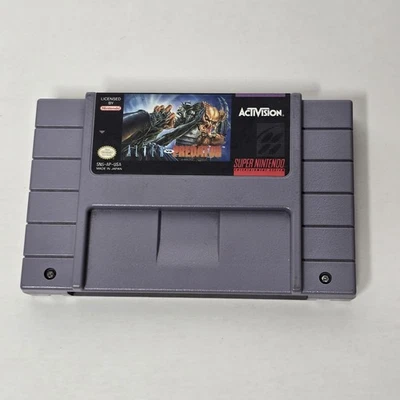 Aliens vs. Predator (Super Nintendo SNES, 1993) Cartridge Only Authentic Tested - Image 1 of 4