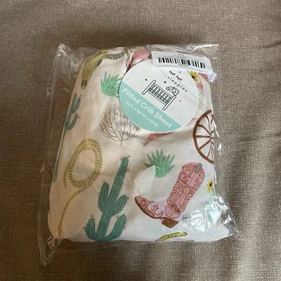 Sábana bajera ajustada Little Sleepies rosa lista para rodeo tamaño estándar Foto 1 de 4