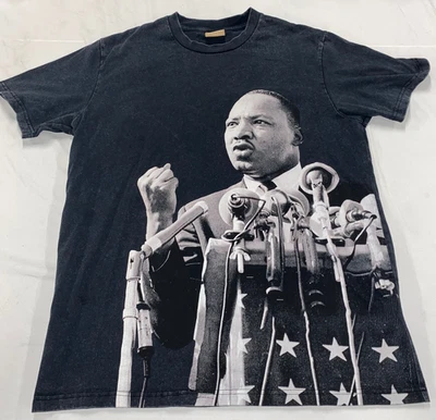 Camiseta MLK Grande Negra Martin Lulther King Tengo Un Discurso de Sueño Foto Foto 1 de 4