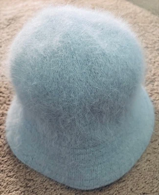 Sombrero cubo para mujer David & Young mezcla de angora, azul bebé, talla única Foto 1 de 3