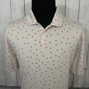 Nike Men's XL Pink Geometric Standard Dri-Fit Short Sleeve Golf Polo Shirt - Picture 1 of 7