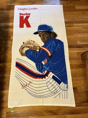 Toalla de playa Dwight Gooden 1986 de colección nueva Drk New York Mets Serie Mundial Años 80 Foto 1 de 3