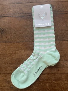 Burlington Strümpfe mint weiß kariert halbtransparent, Größe 36-41 - Bild 1 von 2