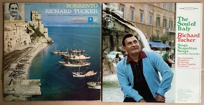 2 Richard Tucker LPs - Sorrento + The Soul of Italy - Columbia Masterworks LPs - Image 1 of 4
