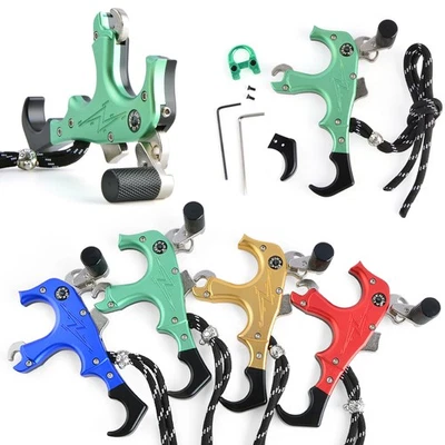 Release Aids 3 4 Finger Compound Bow Thumb D Loop Trigger Caliper Archery Grip - Image 1 of 4