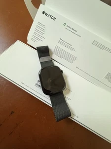 Apple Watch Series 10 46mm- Slate Titanium Apple Care & Cellular Milanese band - Photo 1 sur 20