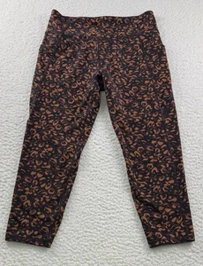 Kinesis Women's Animal Print Cropped Leggings Size Large - Picture 1 of 5