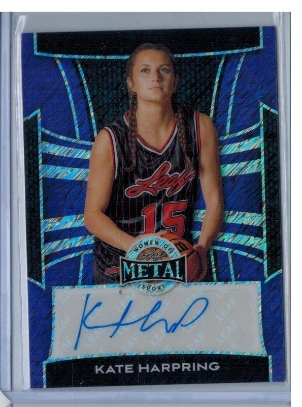 2025 ЛИСТ ЖЕНЩИН СПОРТА МЕТАЛЛ КЕЙТ ХАРПРИНГ АВТО 1/1 ФИОЛЕТОВЫЙ МЕРЦАЮЩИЙ АВТОГРАФ - Изображение 1 из 1