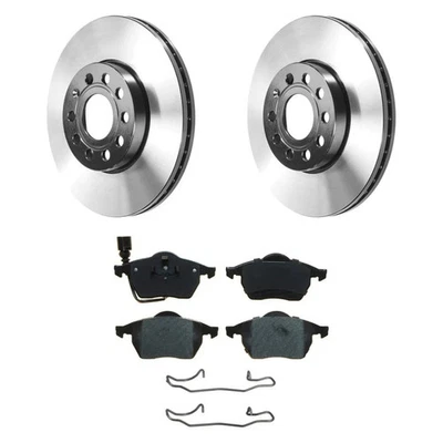 For Volkswagen Golf City 10 QuickStop Front Brake Kit w Semi-Metallic Pads Foto 1 de 4