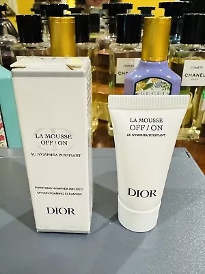 Dior La Mousse Off/On Purifying Nymphea-Infused Off/On Foaming Cleanser sample - Image 1 of 2