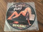Lita Ford   Kiss Me Deadly   7 Picture Disk Vinyl Single Record 1988