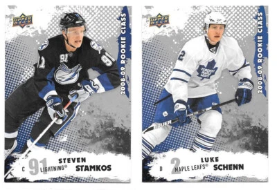 Lot of 2 2008-09 Upper Deck Rookie Class #1 Steven Stamkos #9 Luke Schenn - Image 1 of 2