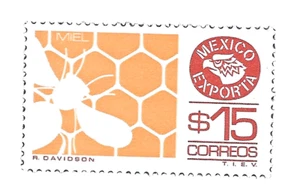 EXPORTA ISSUE $15 Miel-Honey  SC#1126 Ex153 PAPER #8 CV$+ (E355)* - Picture 1 of 1