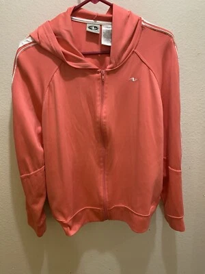 Женская оранжевая толстовка с капюшоном Athletic Works с полосками на руках - Изображение 1 из 4