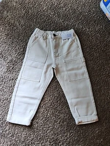 Kids 365 Natural Carpenter Jeans Size 4 - Picture 1 of 2
