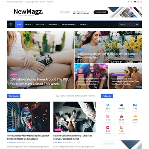 Classic Magazine Website Design with Free VPS Web Hosting and Installation - Picture 1 of 7