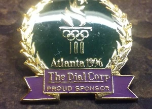 The Dial Corp Atlanta 1996 Juegos Olímpicos Orgulloso Patrocinador Pin Insignia - Imagen 1 de 3