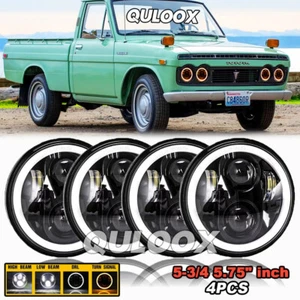 Fits Toyota Pickup 1975-1978 4PCS 5-3/4" 5.75" inch LED Headlight Hi/Lo Beam - Picture 1 of 16