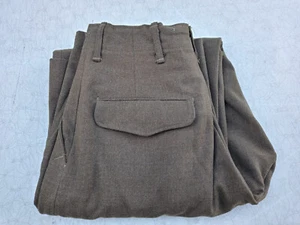 Korean War US Army Button Fly Wool Trousers Size 32x33 - Dated 1946 - Picture 1 of 11