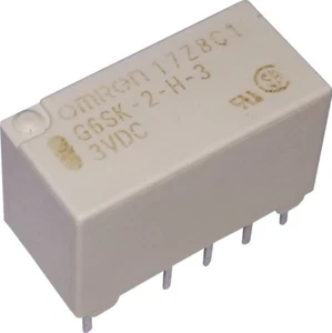 Omron G6SK-2-H-3 Relay. 3V 3VDC 2A DPDT 2 Form C Double Winding Latching - Picture 1 of 3