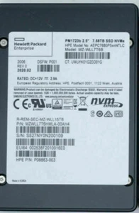 7,68 TB Samsung SSD PM1723b NVME AEPC15T4P5xnNTLC MZWLL7T6HMLA-000H3 HPE - Bild 1 von 4