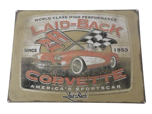 Corvette Blechschild "Laid Back Since 1953" - Bild 1 von 1