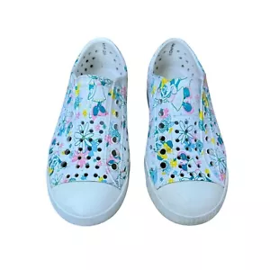 DISNEY X NATIVE Minnie Mouse Shoes Girls 12 Natives Slip On Shoe Sneakers HTF - Picture 1 of 8