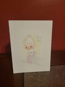 Precious Moments NCO05 "It's A Girl" Announcement Cards -Set of 15 - Picture 1 of 3