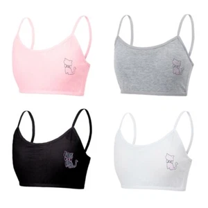Girls Cotton Tank Undershirt Comfortable Fit Safe Dyeing NoChemical School - Picture 1 of 12