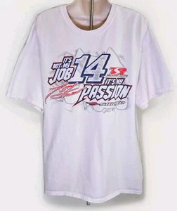 Vintage Gildan Tony Stewart #14 NASCAR Series Racing Smoke Mobil Cars Size XL - Picture 1 of 20