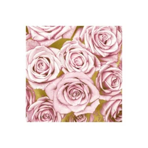 Impresión En Lienzo O Papel Póster O Cuadro Bennett Kate Rosas Rosadas Sobre Oro - Imagen 1 de 2