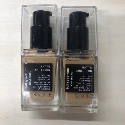 2 Pack Covergirl Full Spectrum Matte Ambition All Day Liquid Foundation FS120 - Image 1 of 2