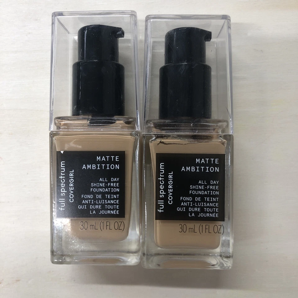 2 Pack Covergirl Full Spectrum Matte Ambition All Day Liquid Foundation FS120 - Image 1 of 2
