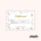 10 personalised business gift vouchers, Christmas Small Biz, A6 Card Size MATTE