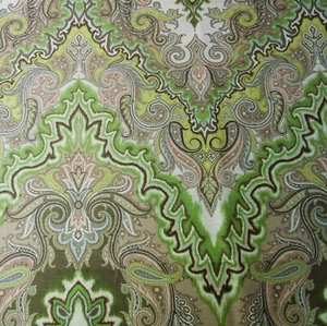 Waverly Fabric 100% Cotton Screen Print Medium Weight W57” Green 1Yard 25 inches - Picture 1 of 4