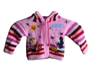 Perivian Rainbow Girls Sweater - Picture 1 of 4