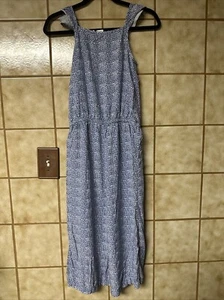 Gap Kids Girls Blue Floral Jumpsuit, Sz XL Cottagecore Peasant School Overall - Picture 1 of 12