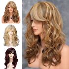 Women's wIg Hair Full Wig Wavy Ombre Hair Wig Long Curly Wigs Brown Gold Blonde