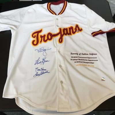 Mark McGwire, Randy Johnson, Tom Seaver Signed USC Trojans Jersey Steiner COA - Image 1 of 4