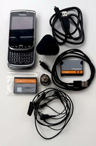BlackBerry Torch 9810 3G 8GB Black Silver Smartphone Unlocked Full Accessories - Picture 1 of 10