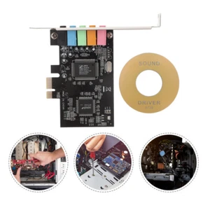 2 sztuki karta rozszerzeń karty dźwiękowej Pcie na kartę dźwiękową 5.1 PCI - Zdjęcie 1 z 12