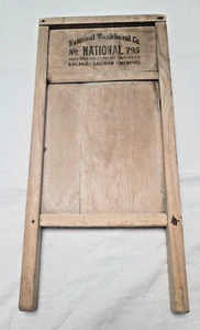 National Washboard Co. No. 795 Junior Zinc Wood sz 8''x18'' VINTAGE - Picture 1 of 5
