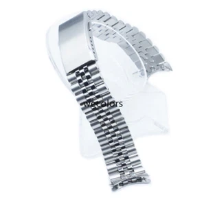 Gebogenes Jubiläum verlängern massiver Verschluss Edelstahl Armband Uhrenband Armband - Bild 1 von 6