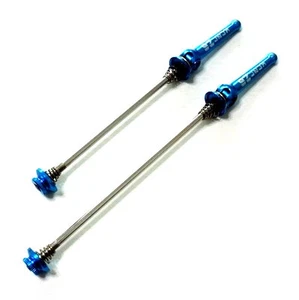 gobike88 KCNC Z6 KQR Stainless Axle Hub Skewer, 64g, Road, Blue, T62 - Picture 1 of 2