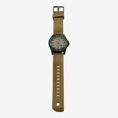 5.11 Tactical Field Ops Watch Tan Rubber Strap Analog Swiss Movement - Image 1 of 4