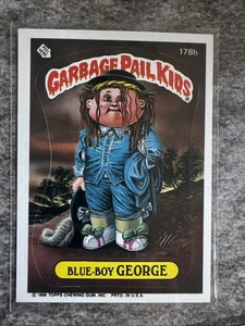 Serie 5 Topps 1986 GPK cubo de basura niños 178b Blue-boy George GPK  - Imagen 1 de 2